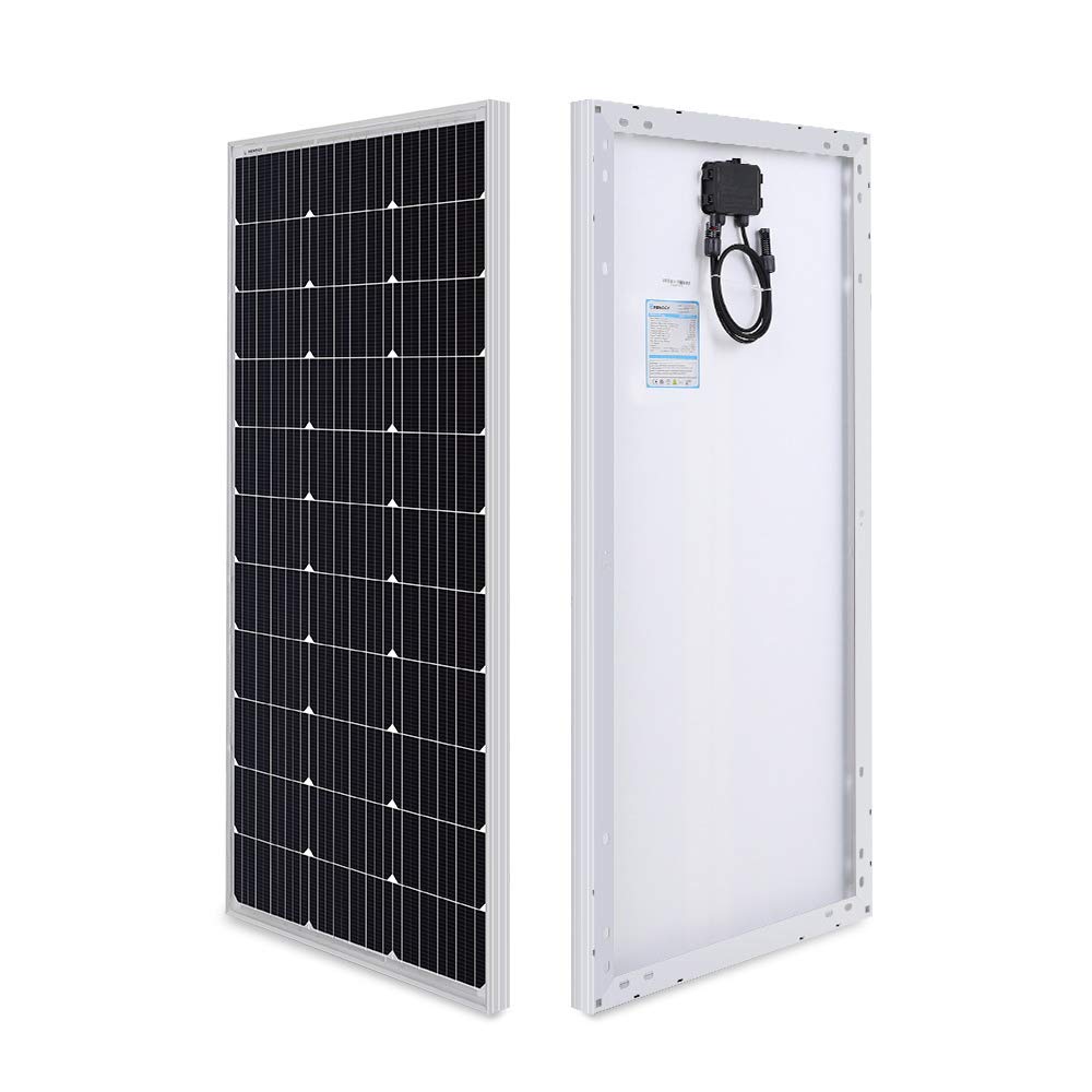 Renogy 400 Watt 12 Volt Premium 4 Pcs 100W Panel+40A MPPT Charge Controller+ Bluetooth Module Fuse+ Mounting Z Brackets+Adaptor Kit +Tray Cables Set, 400W, Grid 12V Solar Power System