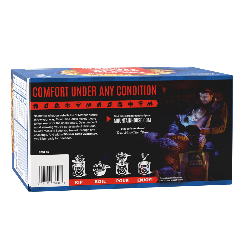 Mountain House Classic Meal Assortment Bucket Freeze Dried Backpacking & Camping Food 24 Servings