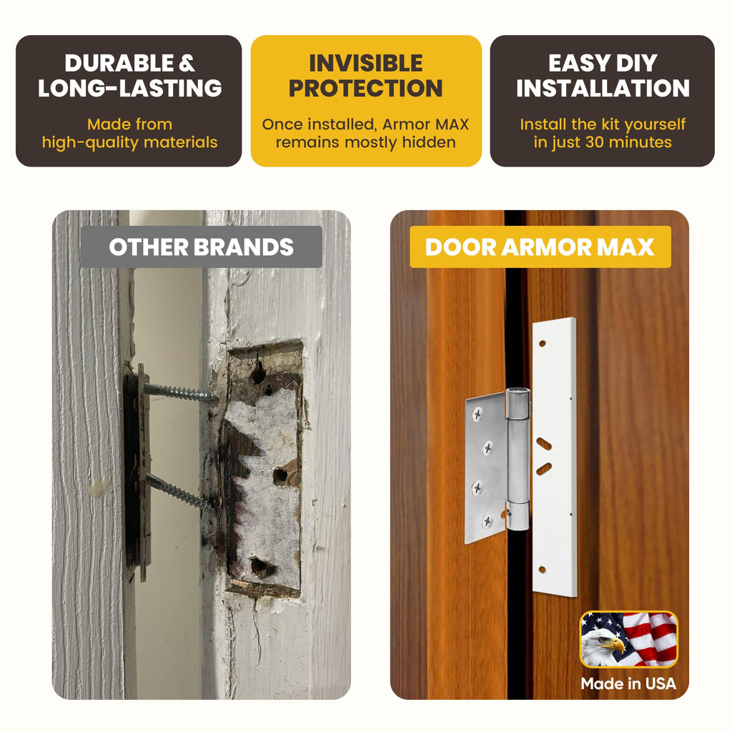 Armor Concepts Door Armor MAX Single Door Security Kit, Door Reinforce ...