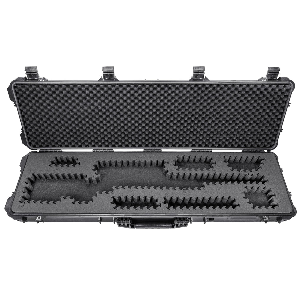 Eylar 53” Hard Rifle Case Equipped With Ragar Reconfigurable & Reusable XP Crosslinked Foam Insert, Waterproof, Shockproof Meets TSA Requirements