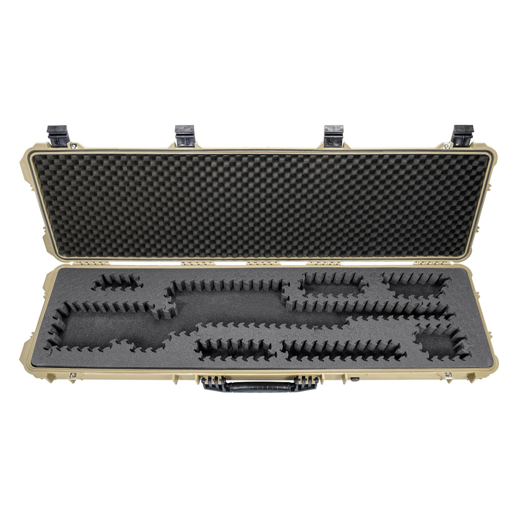 Eylar 53” Hard Rifle Case Equipped With Ragar Reconfigurable & Reusable XP Crosslinked Foam Insert, Waterproof, Shockproof Meets TSA Requirements