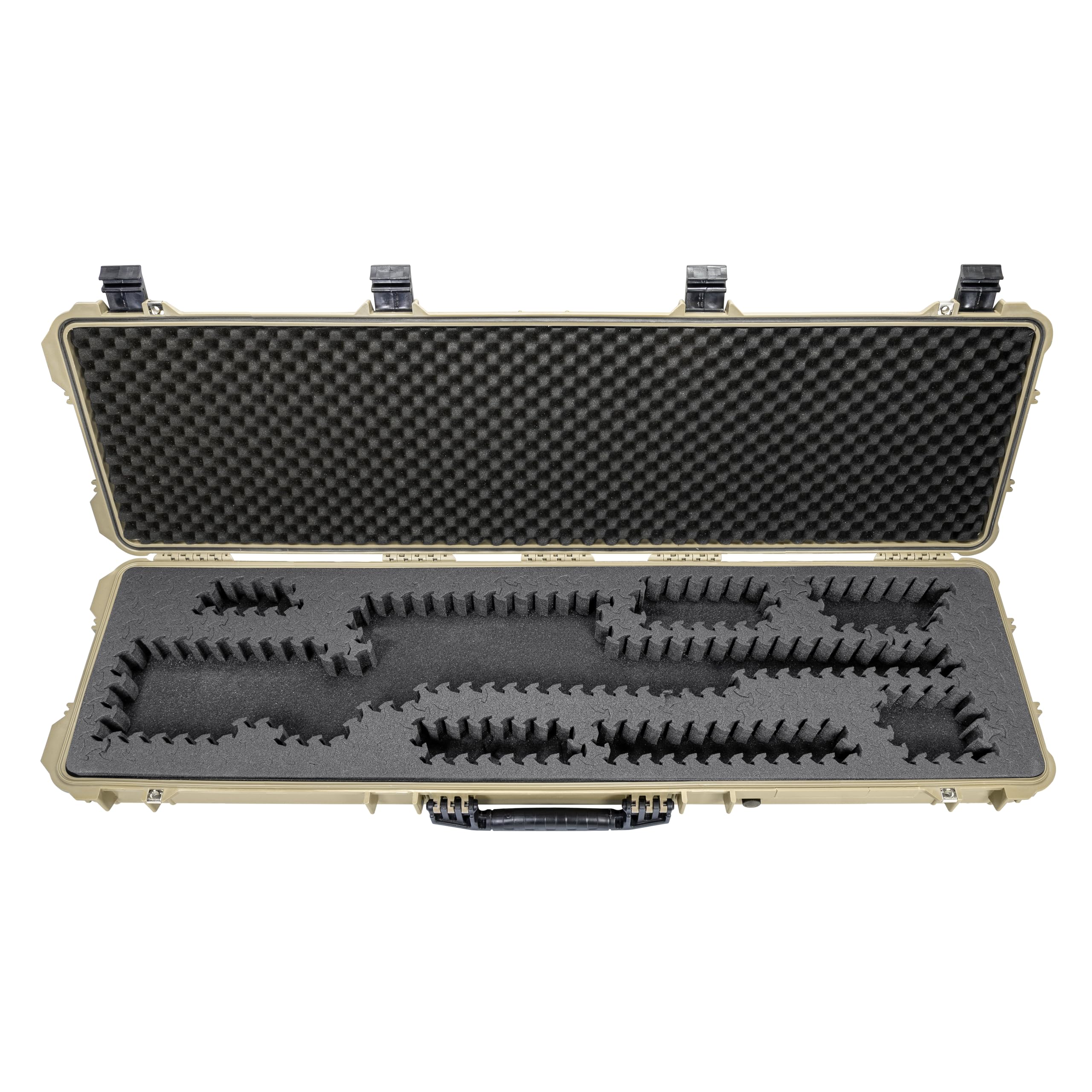 Eylar 53” Hard Rifle Case Equipped With Ragar Reconfigurable & Reusable XP Crosslinked Foam Insert, Waterproof, Shockproof Meets TSA Requirements
