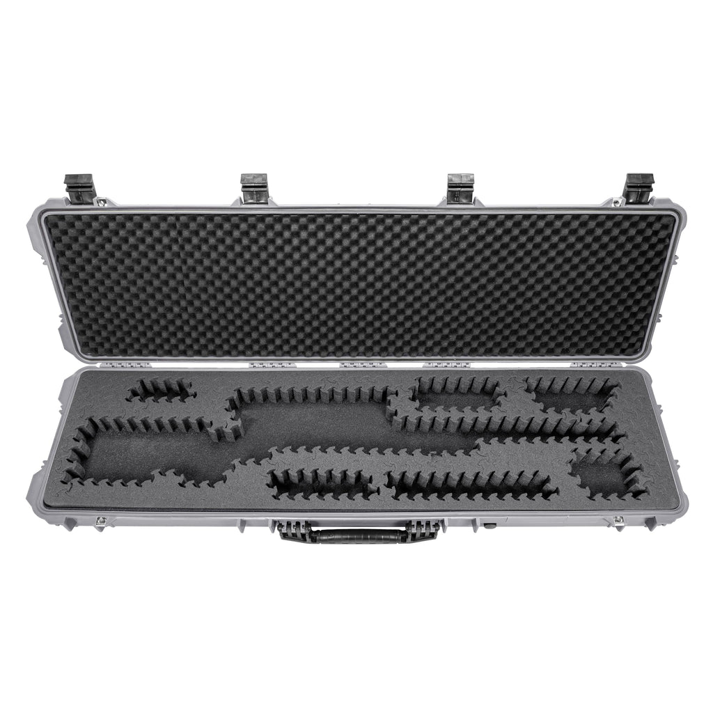 Eylar 53” Hard Rifle Case Equipped With Ragar Reconfigurable & Reusable XP Crosslinked Foam Insert, Waterproof, Shockproof Meets TSA Requirements