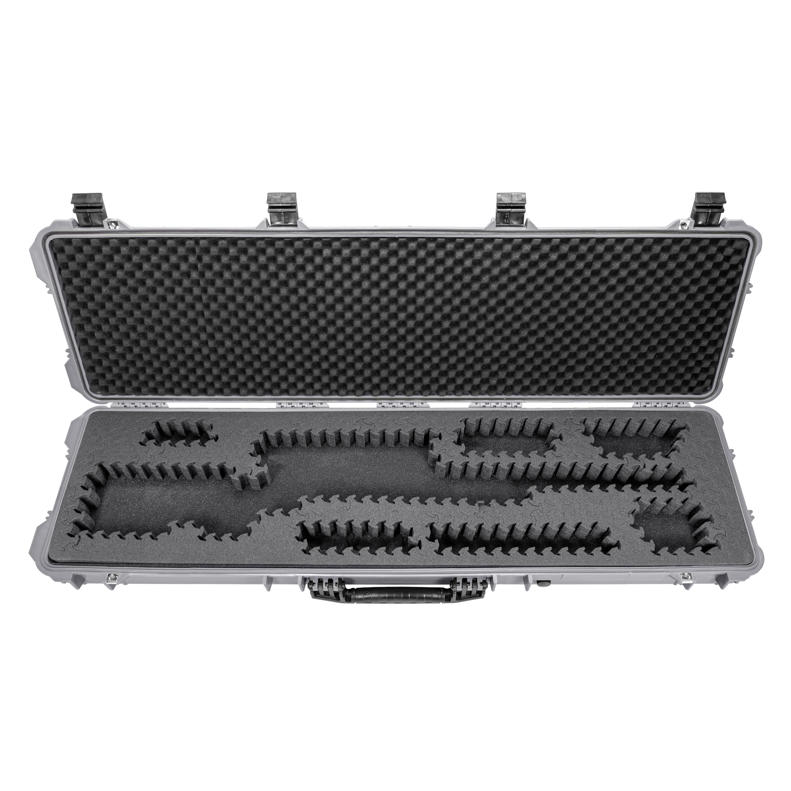 Eylar 53” Hard Rifle Case Equipped With Ragar Reconfigurable & Reusable XP Crosslinked Foam Insert, Waterproof, Shockproof Meets TSA Requirements